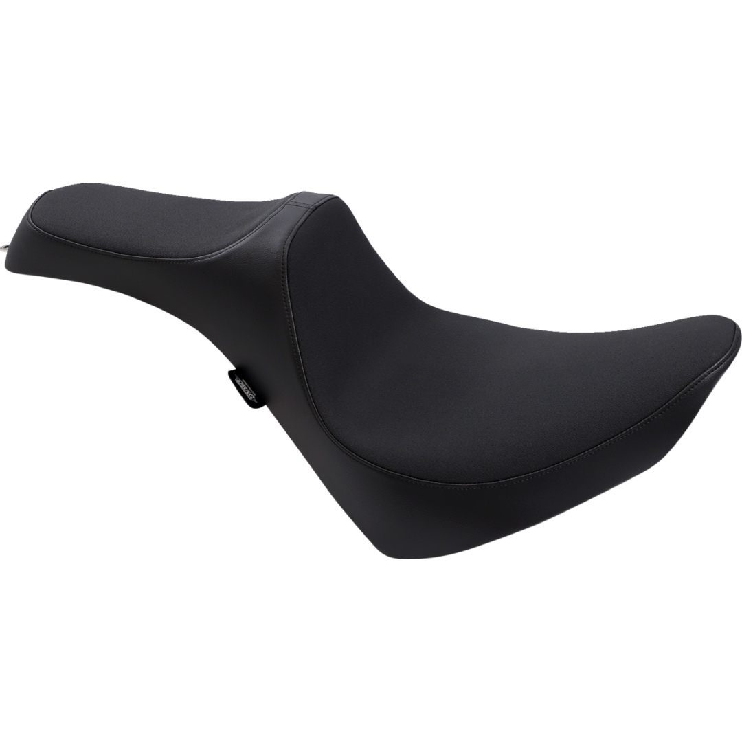 Predator III 2-Up Slip Stop Seat 2018-2022 Softail, Smooth, Black