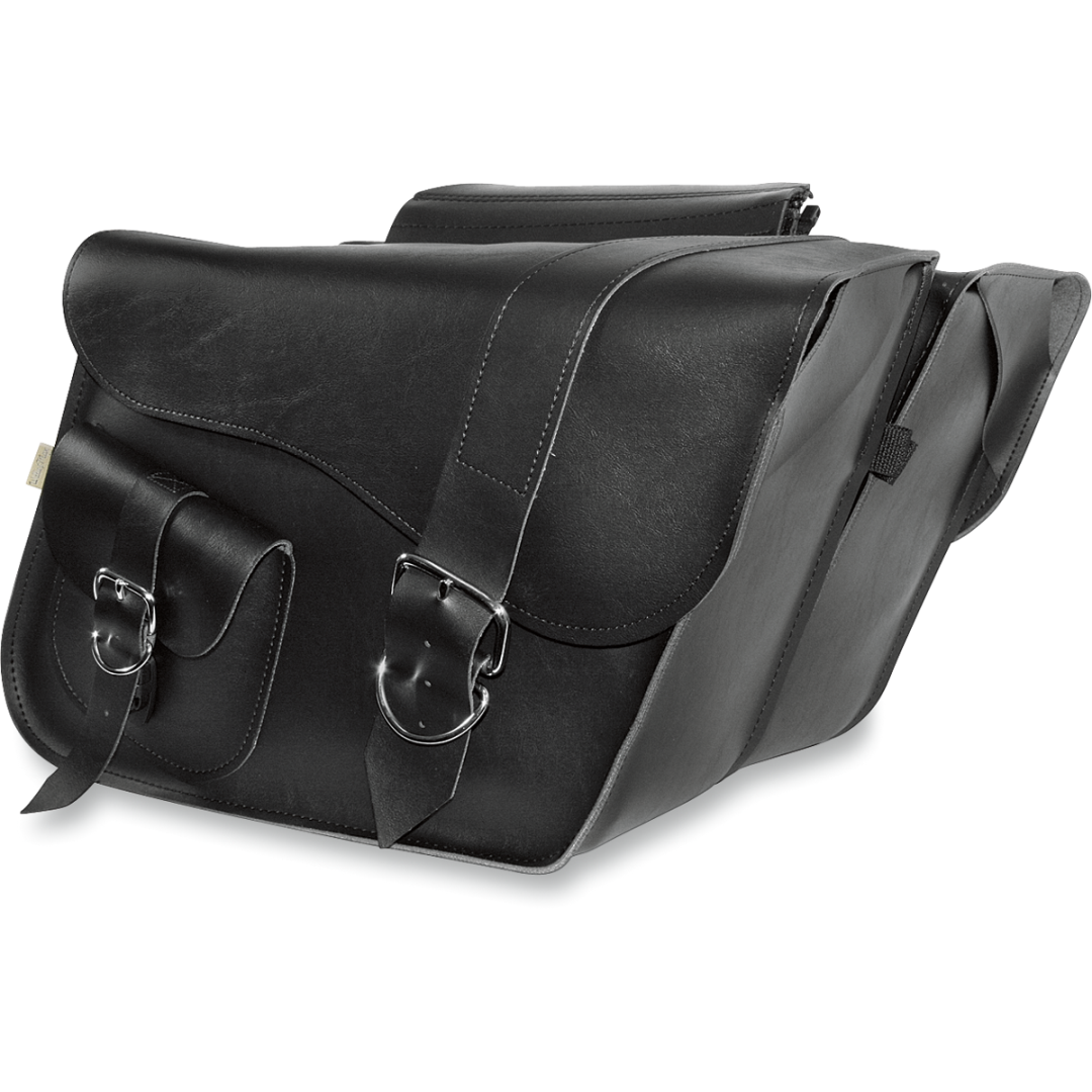 Slant Pocket Ranger Ranger Super Slant Saddlebags Black, Large, Sold as a Pair
