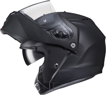 HJC_C91_Solid_Modular_Helmet_Semi_Flat_Black_XS