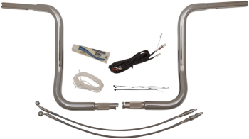 1-1/4" EZ Install Round Top Handlebar Kit with 14" End Rise