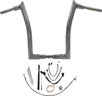 1-1/2" EZ Install Pointed Top Handlebar Kit with 16" End Rise