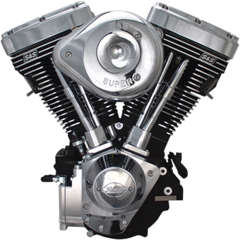 V124 Engine with S&S Super G carburetor and Slotted 
