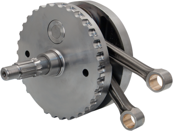 4" Stroke Flywheel Assembly W/Sprocket Shaft Bearing Race