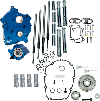 Gear Drive Cam Chest Kit without Cam with Chrome Pushrod Tubes for Oil Cooled