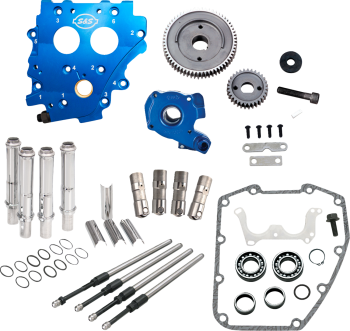 Gear Drive Cam Chest Kit without Cam with Chrome Pushrod Tubes for Oil Cooled