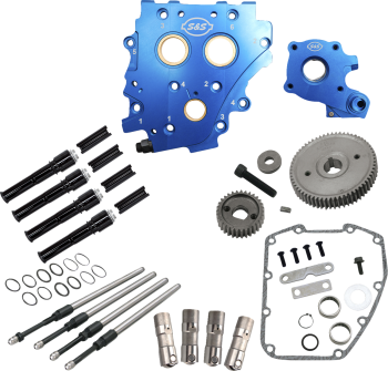 Gear Drive Cam Chest Kit without Cam with Black Pushrod Tubes for Oil Cooled