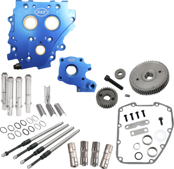 Gear Drive Cam Chest Kit without Cam with Chrome Pushrod Tubes for Oil Cooled