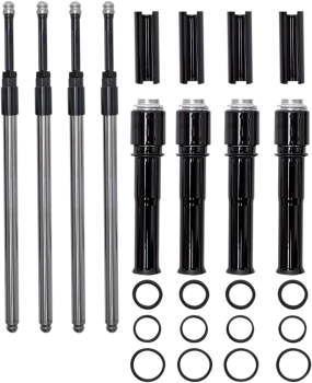 Quickee Pushrods with Gloss Black Covers