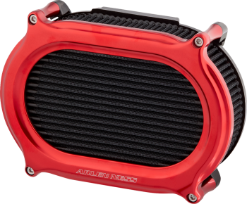 arlen_ness_stage_2_oval_upgrade_air_filter_2017-2024_bagger_2018-2024_softail_red