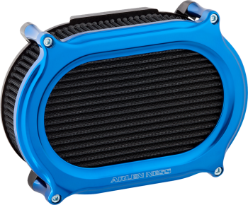 arlen_ness_stage_2_oval_upgrade_air_filter_2017-2024_bagger_2018-2024_softail_blue