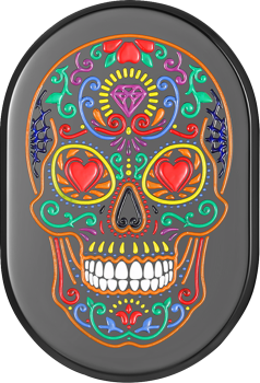 Antenna Cover with Sugar Skull