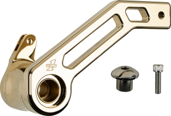 pro-one_performance_touring_t-rex_shorty_brake_arm_2008-2013_bagger_gold_titanium_nitride_coated