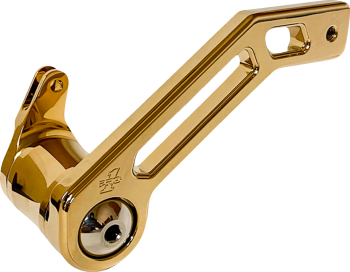 pro-one_performance_touring_t-rex_shorty_brake_arm_2014-2022_bagger_gold_titanium_nitride_coated