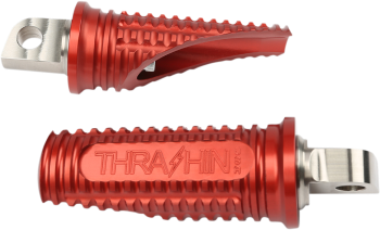 THRASHIN_SUPPLY_Burnout_Driver_Footpegs_2018-2023_Softail_Red