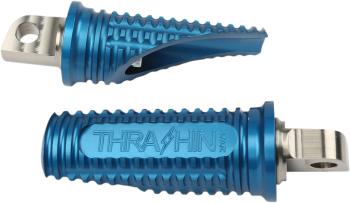 THRASHIN_SUPPLY_Burnout_Driver-Passenger_Footpegs_M8_softail_Blue