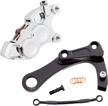 ARLEN_NESS_4-Piston_Brake_Caliper_Rear_2018-2023_Softail_Chrome