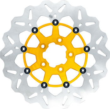 11.5″/292mm Floating Wave Brake Rotor Gold Rear Disc