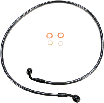 Back Pearl E-Z Align DOT Braided Front Brake Line