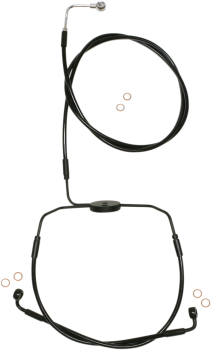 XR Black Stainless Lower Front Brake Line