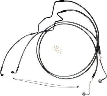 Black Pearl Designer Series DOT Extended Lower Front Brake Line