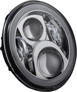 7" Halo LED Headlight with Harness Adapter