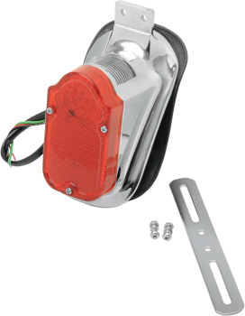 Rear Mount Tombstone LED Taillight with License Plate Mount