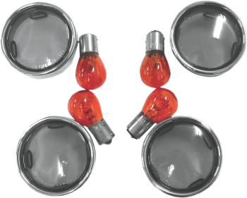 Front or Rear Turn Signal Lens Kit with Trim Rings
