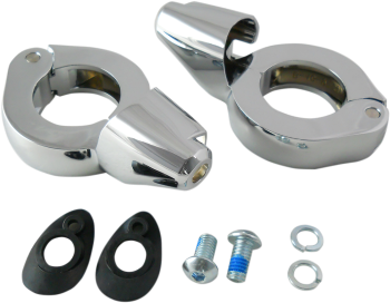 Front Turn Signal Fork Clamps with Mounting Hardware