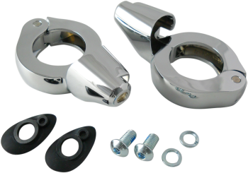 Front Turn Signal Fork Clamps with Mounting Hardware