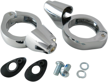 Front Turn Signal Fork Clamps with Mounting Hardware