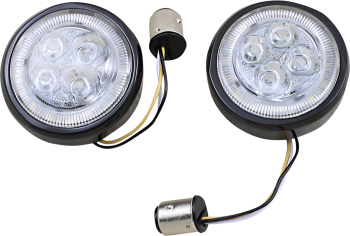 Fang Front Signal Light Inserts with Bezel