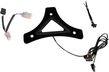 Backrest Bracket with Auxiliary Run & Brake Light CD-BR-BCMXL-B