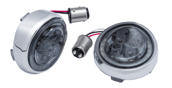 Fang Rear Turn Signal Light Inserts with Bezel