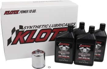 Basic 4 Quart Synthetic Engine Oil and Chrome Filter Kit