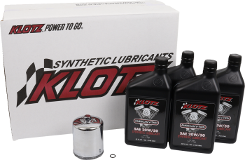 Basic 4 Quart Synthetic Engine Oil and Chrome Filter Kit