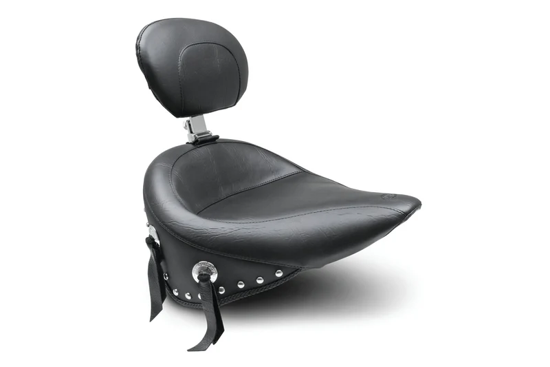 Wide Touring Solo Seat with Backrest