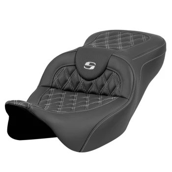 saddlemen_roadsofa_seat_2008-2023_bagger_black_with_silver_lattice_stitch