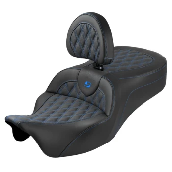 saddlemen_roadsofa_king_ls_seat_with_backrest_2008-2023_bagger_black_with_blue_lattice_stitch