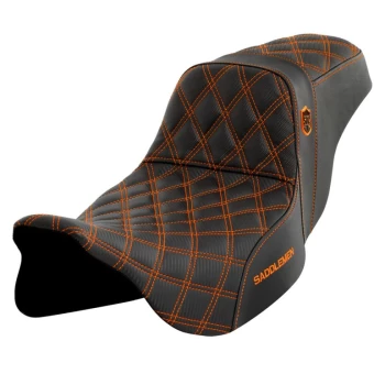saddlemen_sdc_performance_gripper_seat_2008-2023_bagger_black_with_orange_lattice_stitch_orange_sdc