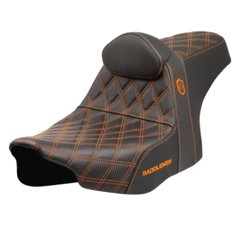 saddlemen_sdc_performance_gripper_seat_with_backrest_2023_5_and_up_cvo_road-street_glide_2024_and_up_road-street_glide_black_with_orange_lattice_stitch
