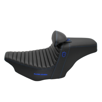 saddlemen_sdc_performance_gripper_seat_with_backrest_2023_5-up_cvo_road-street_glide_2024-road-street_glide_black_with_blue_tuck-n-roll