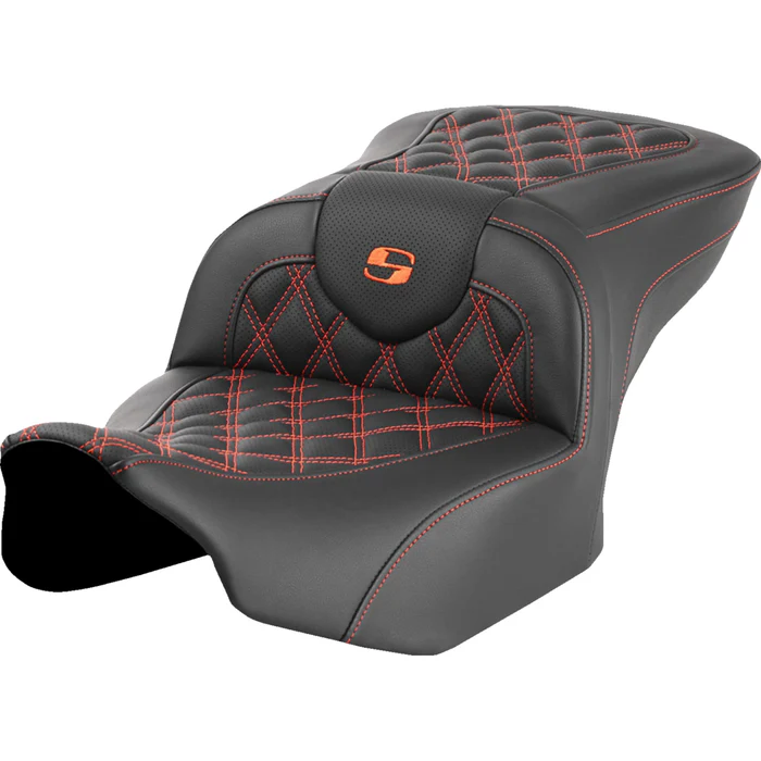 saddlemen_road_sofa_ls_seat_2024_bagger_orange_lattice_stitch