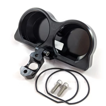 ORIGINAL_GARAGE_MOTO_Road_Glide_Billet_Gauges_Bezel_2015-2023_Black_Rear_mount