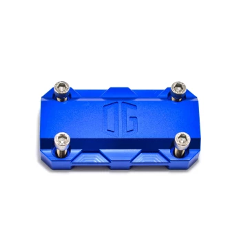 ORIGINAL_GARAGE_MOTO_OG_6_5_Straight_Risers_with_Standard_Top_Clamp_Center-to-Center_Riser_Spacing_3_5_Aluminium_Finish_with_Blue_Top_Clamp