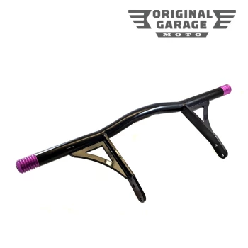 ORIGINAL_GARAGE_MOTO_OG_Highway_Peg_Crash_Bar_1991-2017_Dyna_and_FXR_(Does_Not_Fit_04-05)_Purple_Mid_Controls