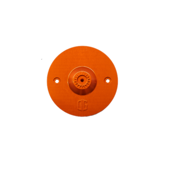 ORIGINAL_GARAGE_MOTO_Quad_Lock_Reversible_Gauge_Block_Off_Plate_Orange