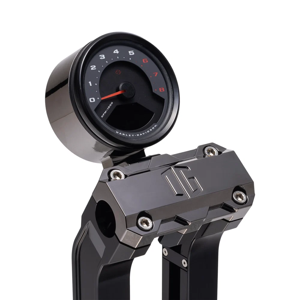 original_garage_moto_single_billet_gauge_pod_rear_mount_black_chrome