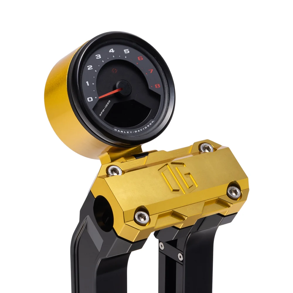 original_garage_moto_single_billet_gauge_pod_rear_mount_gold