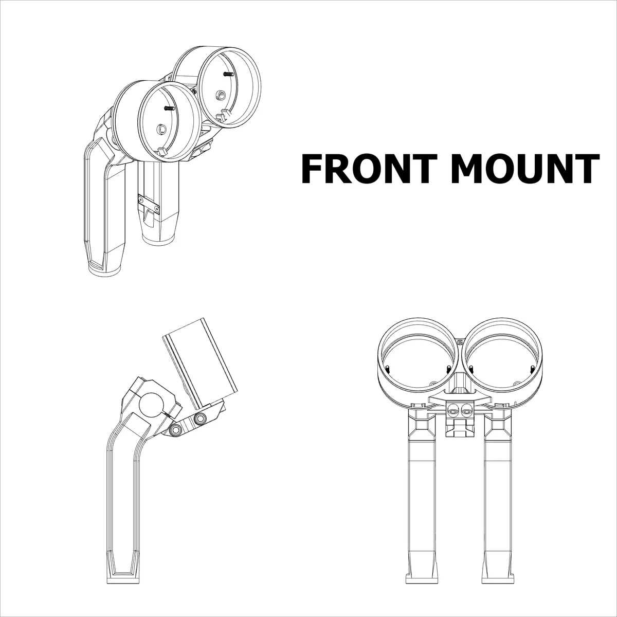 ORIGINAL_GARAGE_MOTO_Dual_Billet_Gauge_Pods_Front_Mount_Blue