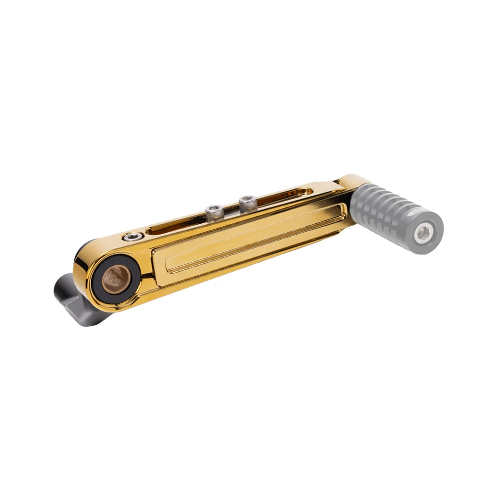 original_garage_moto_adjustable_brake_arm_m8_softail_gold_plated